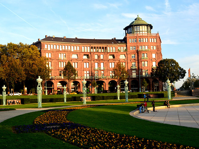 Première excursion à Mannheim - Place Frédéric.