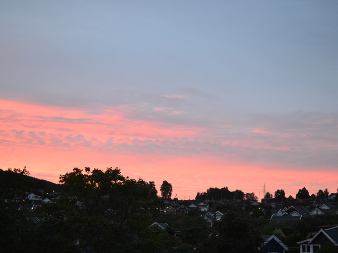 Les couchers de soleil.