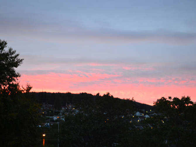 Les couchers de soleil.