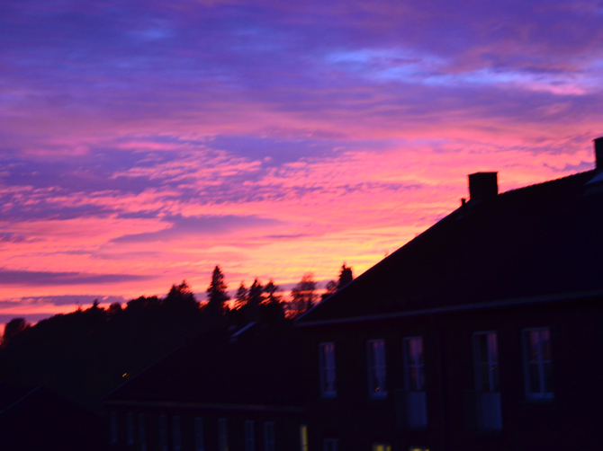 Les couchers de soleil.