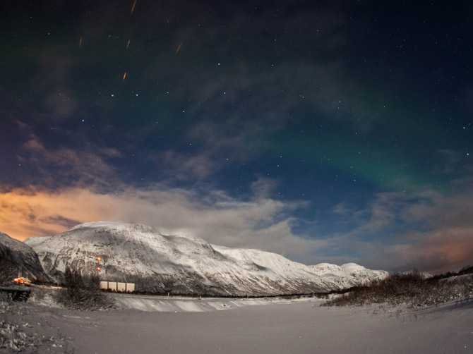 Les aurores boréales, Tromsø.