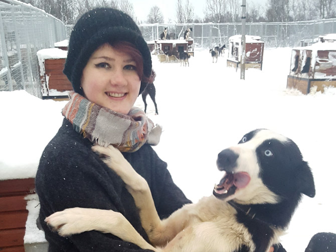 Promenade en chiens de traîneaux, Tromsø.