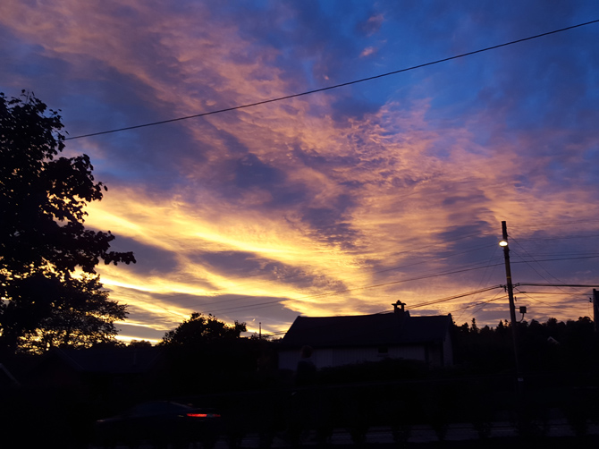 Les couchers de soleil.