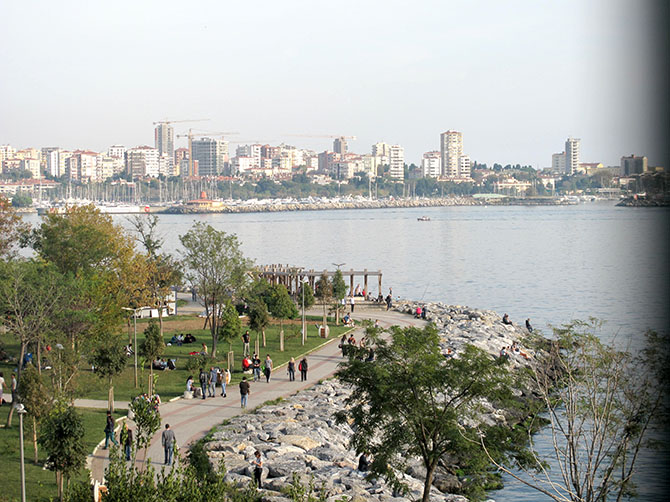 Les rives du quartier Moda.